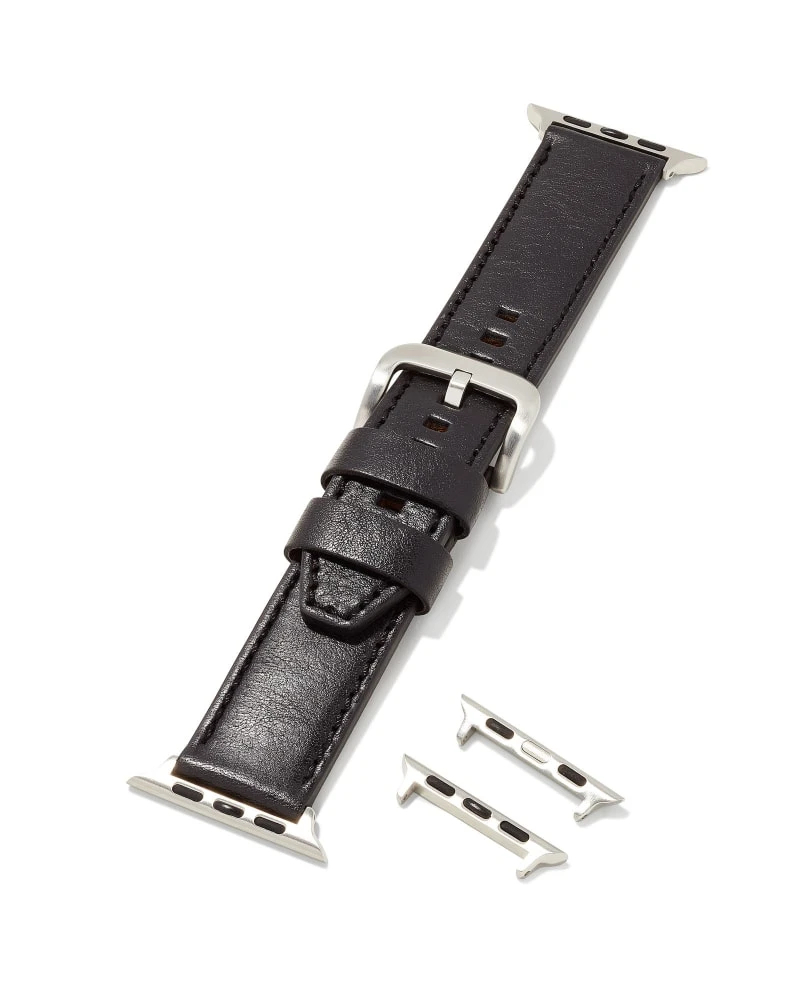 Evans Leather Watch Band In Black 5 Evans Leather Watch Band In Black - Image 3