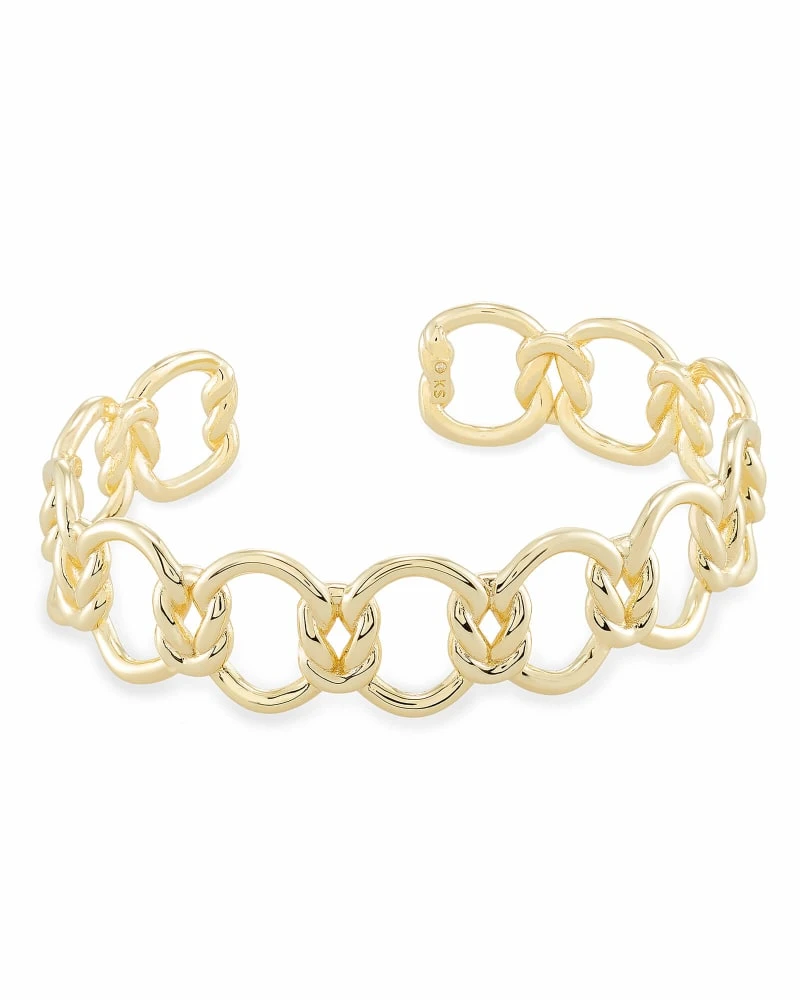 Fallyn Cuff Bracelet In Gold 3 Fallyn Cuff Bracelet In Gold