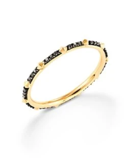 Astrid 14k Yellow Gold Band Ring In Black Diamond 9 Astrid 14k Yellow Gold Band Ring In Black Diamond -Kendra Scott Jewelry Store kendra scott fine astrid band ring 14k yellow gold black diamond 01 lg