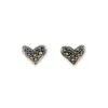 Heart 14k Yellow Gold Stud Earrings In Black Diamond 1 Heart 14k Yellow Gold Stud Earrings In Black Diamond -Kendra Scott Jewelry Store kendra scott fine heart stud earrings 14k yellow gold black diamond 01 lg
