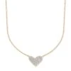 Large Heart 14k Yellow Gold Pendant Necklace In White Diamond -Kendra Scott Jewelry Store kendra scott fine lg heart pendant necklace 14k gold wt diamond 00 lg