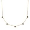 Shannon 14k Yellow Gold Collar Necklace In Black Diamond -Kendra Scott Jewelry Store kendra scott fine shannon strand necklace 14k yellow gold black diamond 00 lg