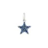 Folds Of Honor Sterling Silver Star Charm In Blue Sapphire -Kendra Scott Jewelry Store kendra scott folds of honor star charm sterling silver blue sapphire 00 lg