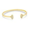 Grayson Gold Cuff Bracelet In White Crystal -Kendra Scott Jewelry Store kendra scott grayson crystal cuff bracelet gold white crystal 00 lg