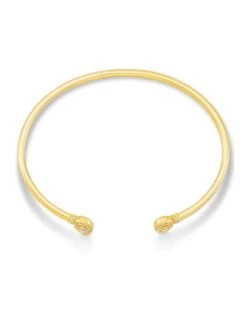 Grayson Gold Cuff Bracelet In White Crystal 7 Grayson Gold Cuff Bracelet In White Crystal -Kendra Scott Jewelry Store kendra scott grayson crystal cuff bracelet gold white crystal 01 lg