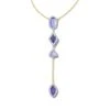 Greta Gold Y Necklace In Lavender Mix -Kendra Scott Jewelry Store kendra scott greta y necklace gold lavender mix 00