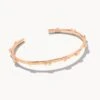 Haven Heart Cuff Bracelet In Rose Gold -Kendra Scott Jewelry Store kendra scott haven heart cuff bracelet rose gold 00 lg
