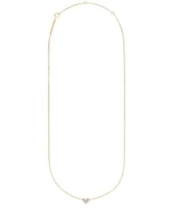 Heart 14k Yellow Gold Pendant Necklace In White Diamonds -Kendra Scott Jewelry Store kendra scott heart short pendant necklace 14k yellow gold white diamonds 01 lg