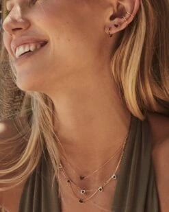 Heart 14k Yellow Gold Stud Earrings In Black Diamond 8 Heart 14k Yellow Gold Stud Earrings In Black Diamond -Kendra Scott Jewelry Store kendra scott heart stud earrings 14k yellow gold black diamond