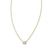Isabella 14k Yellow Gold Pendant Necklace In White Diamond 2 Isabella 14k Yellow Gold Pendant Necklace In White Diamond -Kendra Scott Jewelry Store kendra scott isabella pendant necklace 14k yellow gold white diamond 00