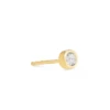 Iva 18k Yellow Gold Vermeil Single Stud Earring In Amethyst -Kendra Scott Jewelry Store kendra scott iva mini stud earring 18k gold vermeil white topaz 00 lg