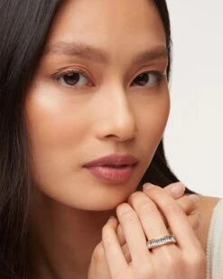 Jack Gold Band Ring In Multi Crystal -Kendra Scott Jewelry Store kendra scott jack gold band ring white crystal