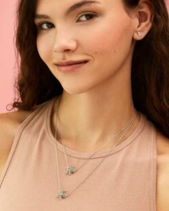 Jae Star Silver Pendant Necklace In Platinum Drusy -Kendra Scott Jewelry Store kendra scott jae short pendant necklace rhodium platinum drusy