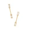 Juliette Gold Drop Earrings In White Crystal 2 Juliette Gold Drop Earrings In White Crystal -Kendra Scott Jewelry Store kendra scott juliette drop earrings gold white cz 00