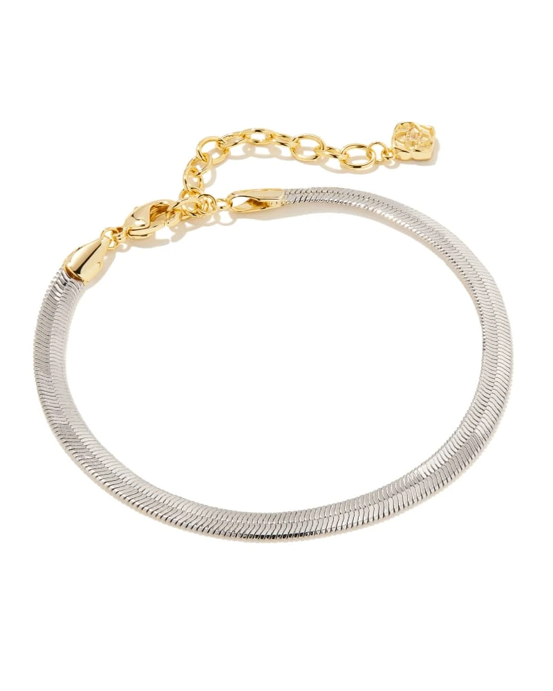 Kassie Reversible Link And Chain Bracelet In Mixed Metal 3 Kassie Reversible Link And Chain Bracelet In Mixed Metal