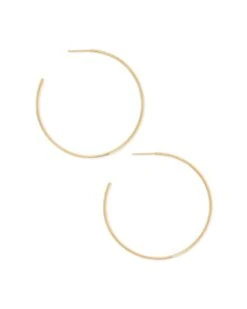 Keeley 50mm Hoop Earrings In 18k Gold Vermeil -Kendra Scott Jewelry Store kendra scott keeley hoop earrings 18k gold vermeil 01 lg