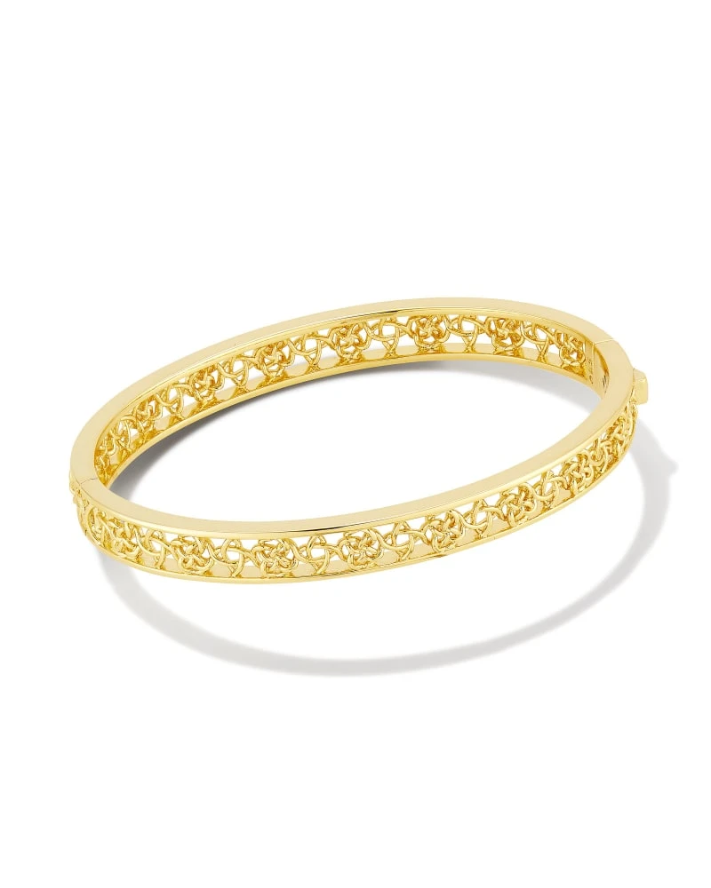 Kelly Bangle Bracelet In Gold 3 Kelly Bangle Bracelet In Gold