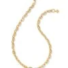 Korinne Chain Necklace In Gold -Kendra Scott Jewelry Store kendra scott korinne chain necklace gold 00