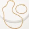 Larsan Gold Tennis Set Of 2 In White Crystal 2 Larsan Gold Tennis Set Of 2 In White Crystal -Kendra Scott Jewelry Store kendra scott larsan tennis set gold white crystal 00