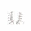 Laurie Ear Climbers In Silver -Kendra Scott Jewelry Store kendra scott laurie ear climbers in silver 00 default lg