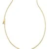Letter A Inline Initial Necklace In 18k Gold Vermeil -Kendra Scott Jewelry Store kendra scott letter A inline initial necklace 18k yellow gold vermeil 00
