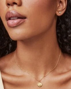 Letter A Coin Charm In 18k Gold Vermeil -Kendra Scott Jewelry Store kendra scott letter a coin charm 18k gold vermeil
