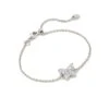 Lillia Butterfly Silver Delicate Bracelet In White Crystal 1 Lillia Butterfly Silver Delicate Bracelet In White Crystal -Kendra Scott Jewelry Store kendra scott lillia crystal delicate chain bracelet rhodium white crystal 00