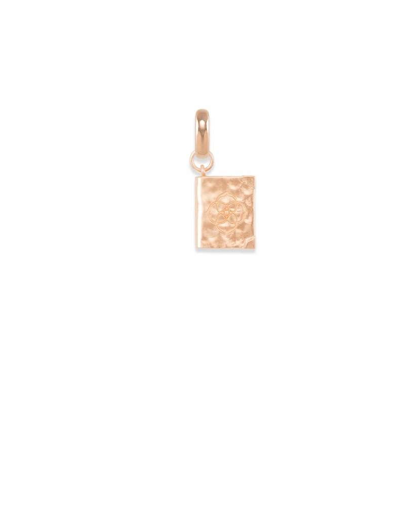 Literacy Charm In Rose Gold 3 Literacy Charm In Rose Gold