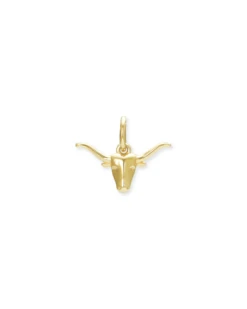 Longhorn Charm In 18k Gold Vermeil