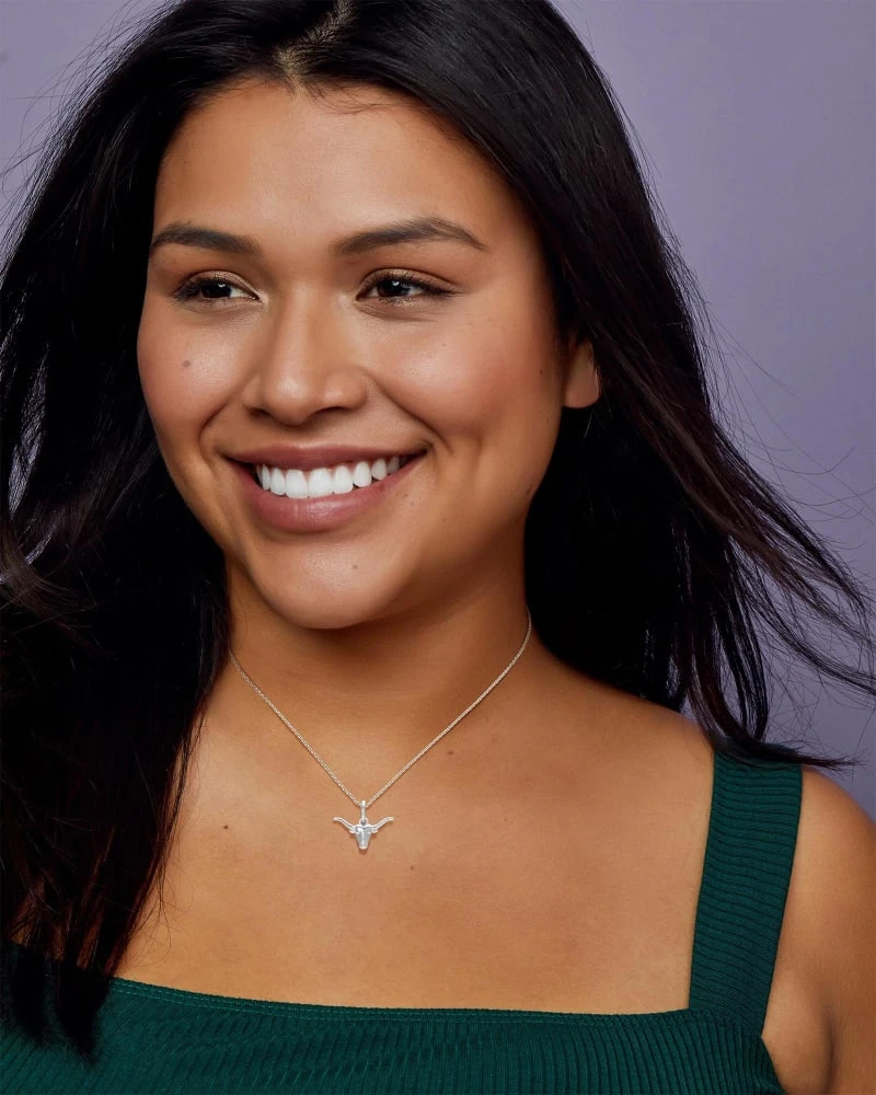 Longhorn Charm In Sterling Silver 4 Longhorn Charm In Sterling Silver - Image 2