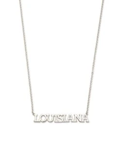 Louisiana Pendant Necklace In Sterling Silver