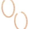 Maggie Hoop Earrings In Rose Gold Filigree 2 Maggie Hoop Earrings In Rose Gold Filigree -Kendra Scott Jewelry Store kendra scott maggie hoop earring rose gold filigree lg 00