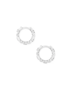 Maggie Huggie Earrings In Silver Filigree -Kendra Scott Jewelry Store kendra scott maggie huggie earring silver filigree lg 00