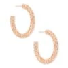 Maggie Small Hoop Earrings In Rose Gold Filigree 1 Maggie Small Hoop Earrings In Rose Gold Filigree -Kendra Scott Jewelry Store kendra scott maggie small hoop earring rose gold filigree lg 00