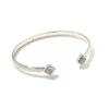 Mallory Silver Cuff Bracelet In Platinum Drusy 2 Mallory Silver Cuff Bracelet In Platinum Drusy -Kendra Scott Jewelry Store kendra scott mallory cuff bracelet rhodium platinum drusy 00