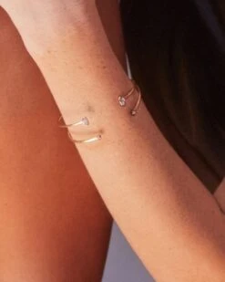 Marisa 14k Yellow Gold Cuff Bracelet In White Diamond 8 Marisa 14k Yellow Gold Cuff Bracelet In White Diamond -Kendra Scott Jewelry Store kendra scott marisa cuff bracelet white diamond