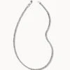 Beck Round Box Chain Necklace In Oxidized Sterling Silver -Kendra Scott Jewelry Store kendra scott mens beck round box chain necklace sterling silver 00 lg
