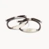 Robert Oxidized Sterling Silver Corded Bracelet In Dark Taupe -Kendra Scott Jewelry Store kendra scott mens robert corded bracelet sterling silver dark taupe 01 lg