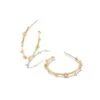 Michelle 14k Yellow Gold Hoop Earrings In White Diamond -Kendra Scott Jewelry Store kendra scott michelle hoop earrings 14k yellow gold white diamond 00