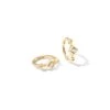 Michelle 14k Yellow Gold Huggie Earrings In White Diamond -Kendra Scott Jewelry Store kendra scott michelle huggie earrings 14k yellow gold white diamond 00