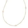 Michelle 14k Yellow Gold Strand Necklace In White Pearl -Kendra Scott Jewelry Store kendra scott michelle strand necklace 14k yellow gold wt pearl wt diamond 00