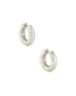 Mikki Hoop Earrings In Silver 7 Mikki Hoop Earrings In Silver -Kendra Scott Jewelry Store kendra scott mikki hoop earrings rhodium 00 lg