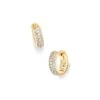 Mikki Pave Huggie Earrings In Gold -Kendra Scott Jewelry Store kendra scott mikki pave huggie earrings gold 00