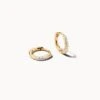 Mila 14k Yellow Gold Huggie Earrings In White Diamond -Kendra Scott Jewelry Store kendra scott mila huggie earrings 14k yellow gold white diamond 00 lg