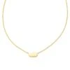 Mommy & Me Adult Fern Short Pendant Necklace In 18k Gold Vermeil -Kendra Scott Jewelry Store kendra scott mommy and me adult fern short pendant necklace 18k yellow gold vermeil 00
