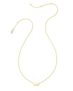 Mommy & Me Adult Fern Short Pendant Necklace In 18k Gold Vermeil -Kendra Scott Jewelry Store kendra scott mommy and me adult fern short pendant necklace 18k yellow gold vermeil 01