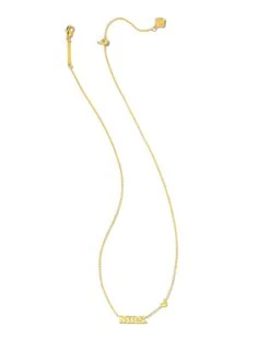 Mrs. Pendant Necklace In Gold 5 Mrs. Pendant Necklace In Gold -Kendra Scott Jewelry Store kendra scott mrs pendant necklace gold 01