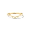 Noelle 14k Yellow Gold Band Ring In White Diamond