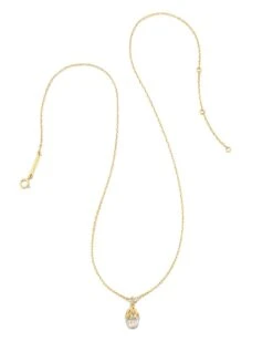 Noelle 14k Yellow Gold Pendant Necklace In Rainbow Moonstone -Kendra Scott Jewelry Store kendra scott noelle pendant necklace 14k yellow gold rainbow moonstone 01