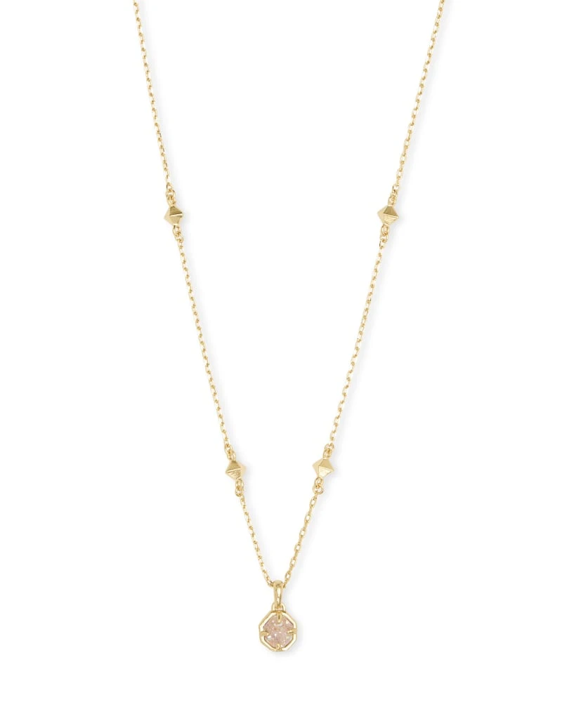 Nola Gold Pendant Necklace In Iridescent Drusy 3 Nola Gold Pendant Necklace In Iridescent Drusy